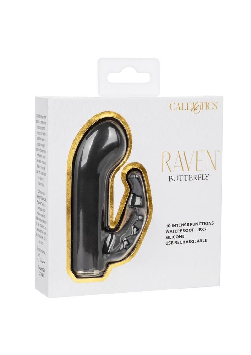 Raven Butterfly Rechargeable Dual Stimulation Waterproof Vibrator
