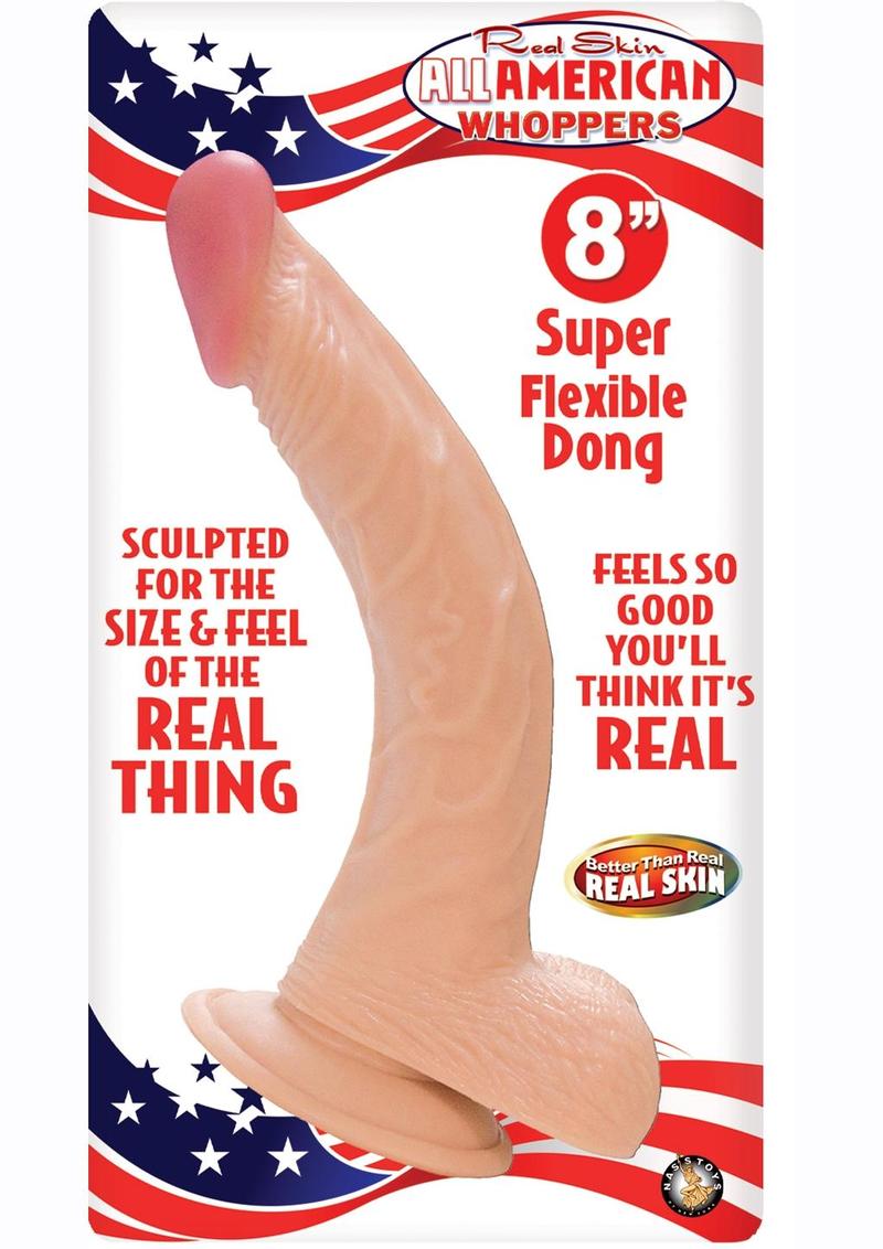 Real Skin All American Whoppers Super Flexible Dong With Balls