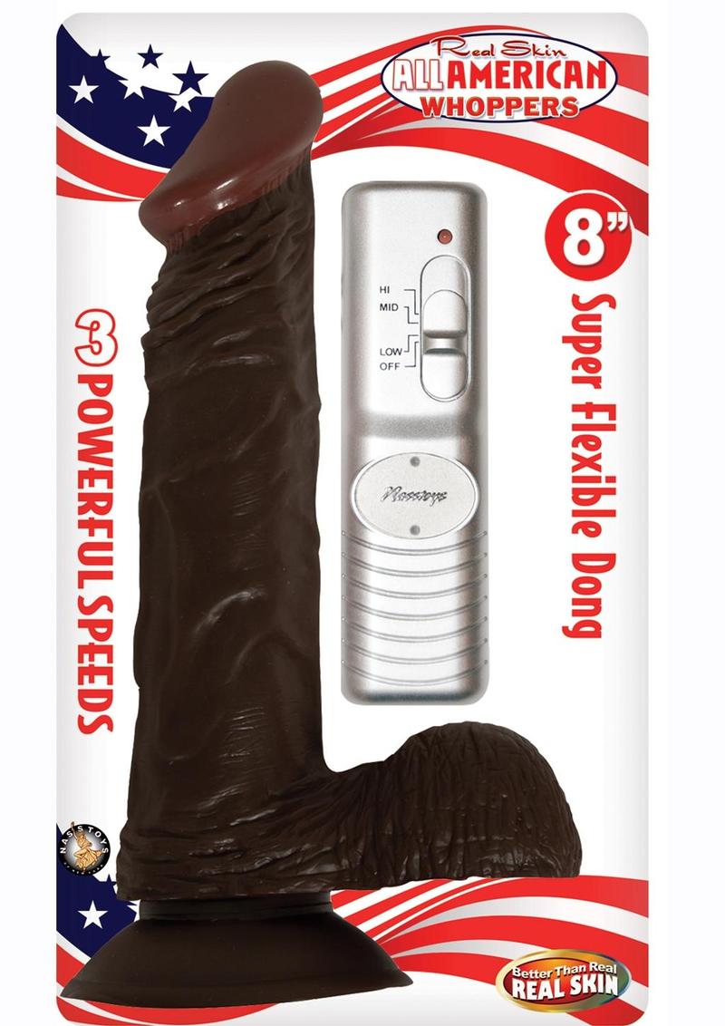 Real Skin All American Whoppers Powerful Vibrating Dildo