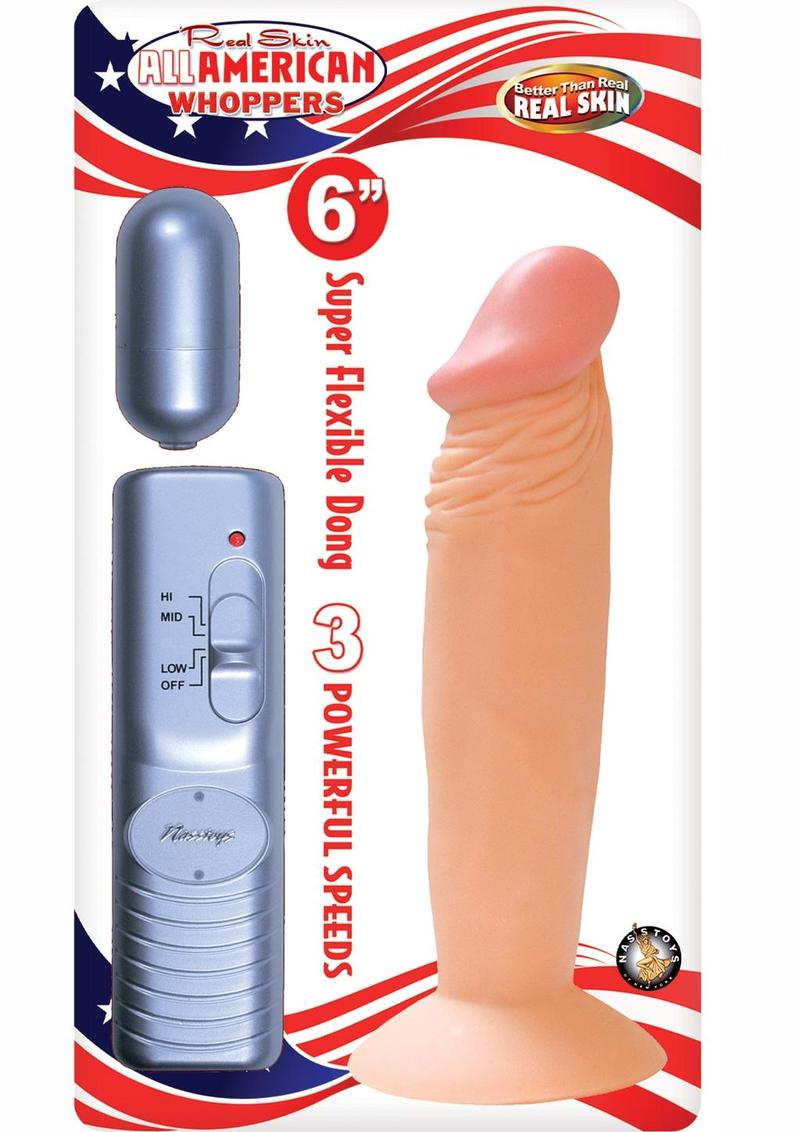 Real Skin All American Whoppers Vibrating Dildo