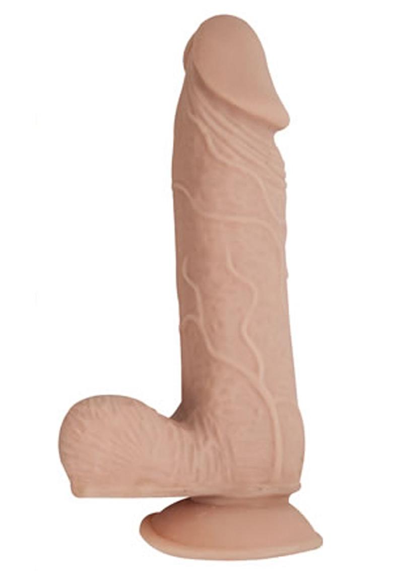 RealCocks Dual Layered #2 Bendable Dildo 7-Inch Realistic Caramel