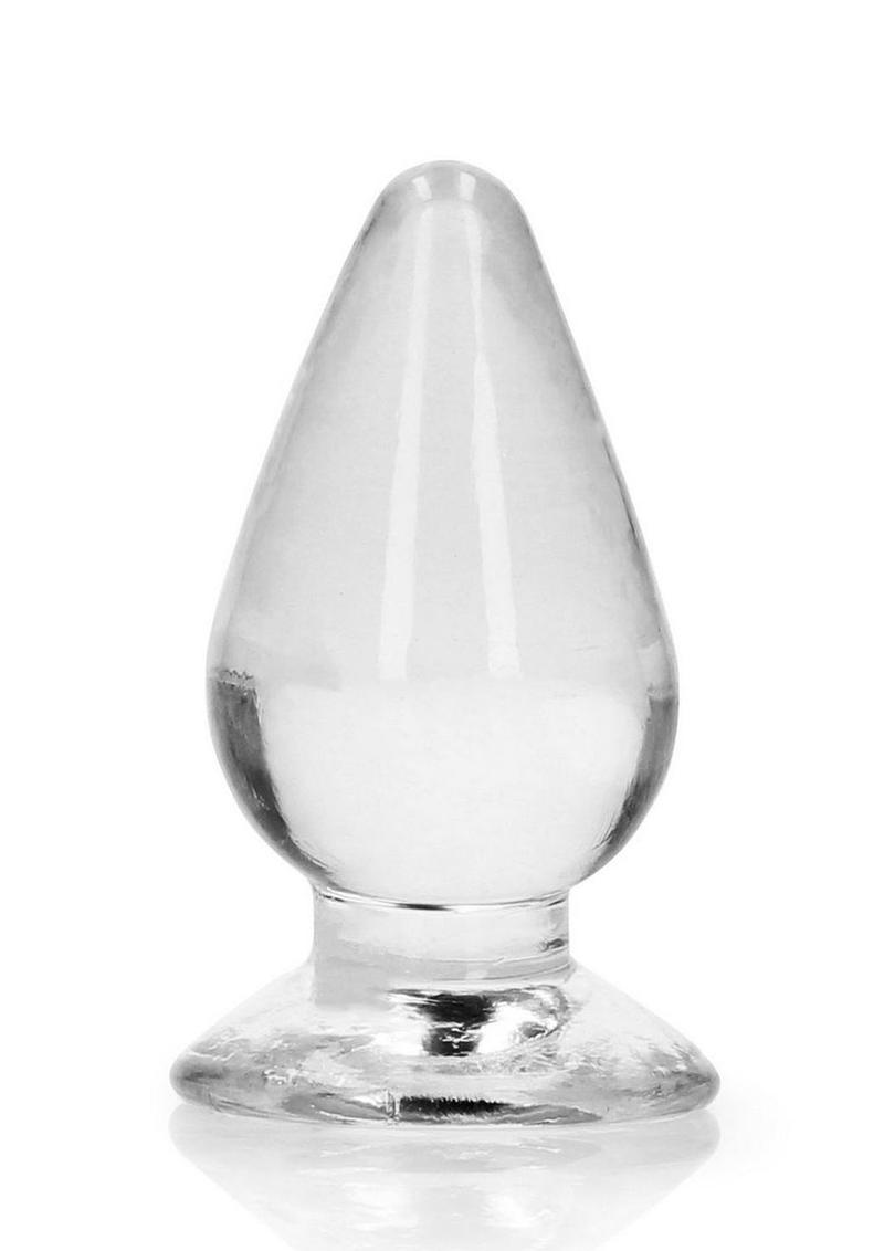 RealRock Crystal Clear Anal Plug with Suction Cup
