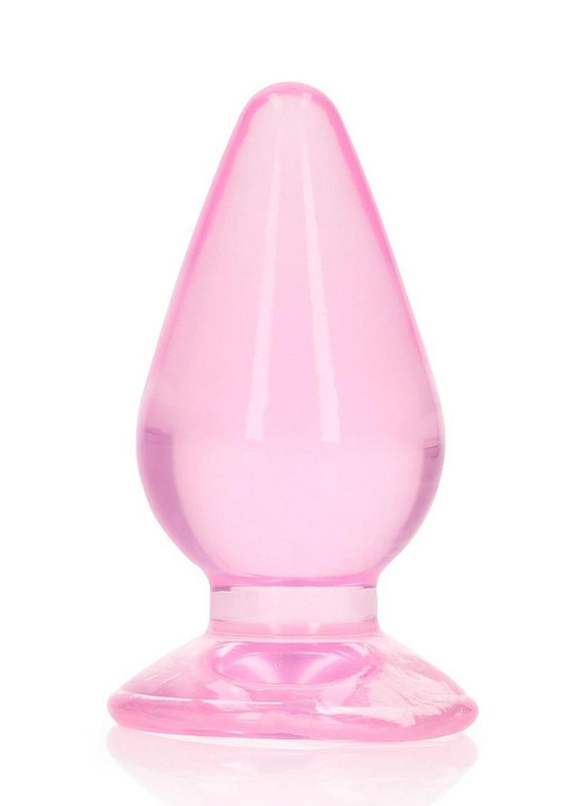 RealRock Crystal Clear Anal Plug with Suction Cup