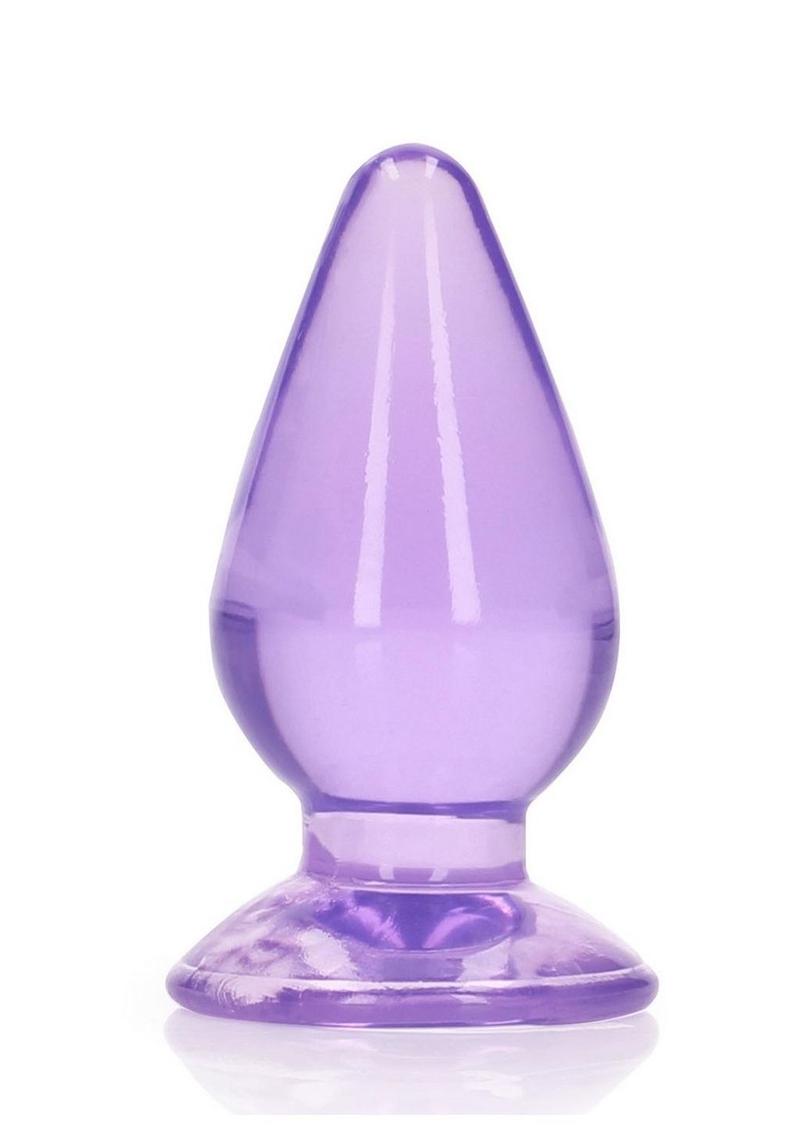 RealRock Crystal Clear Anal Plug with Suction Cup