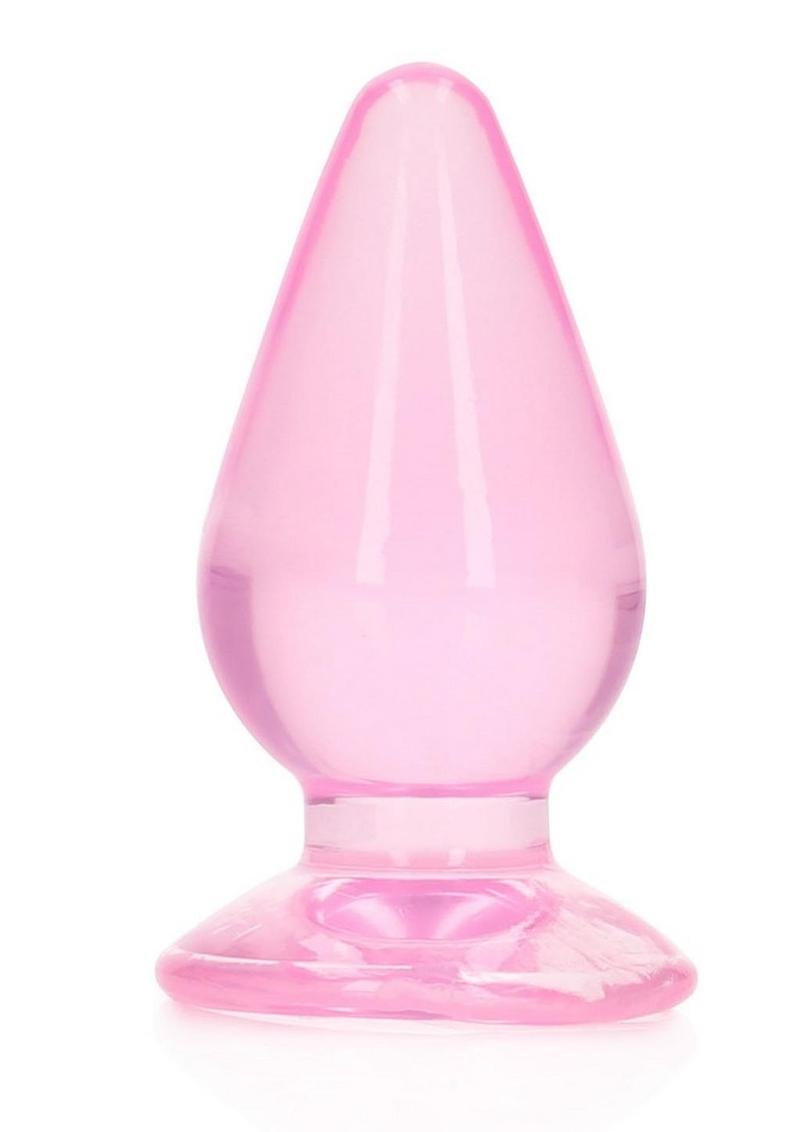 RealRock Crystal Clear Anal Plug with Suction Cup
