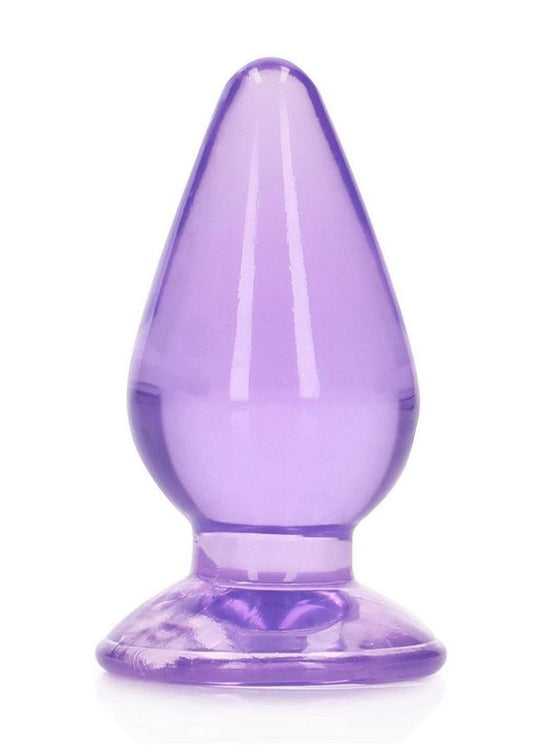 RealRock Crystal Clear Anal Plug with Suction Cup