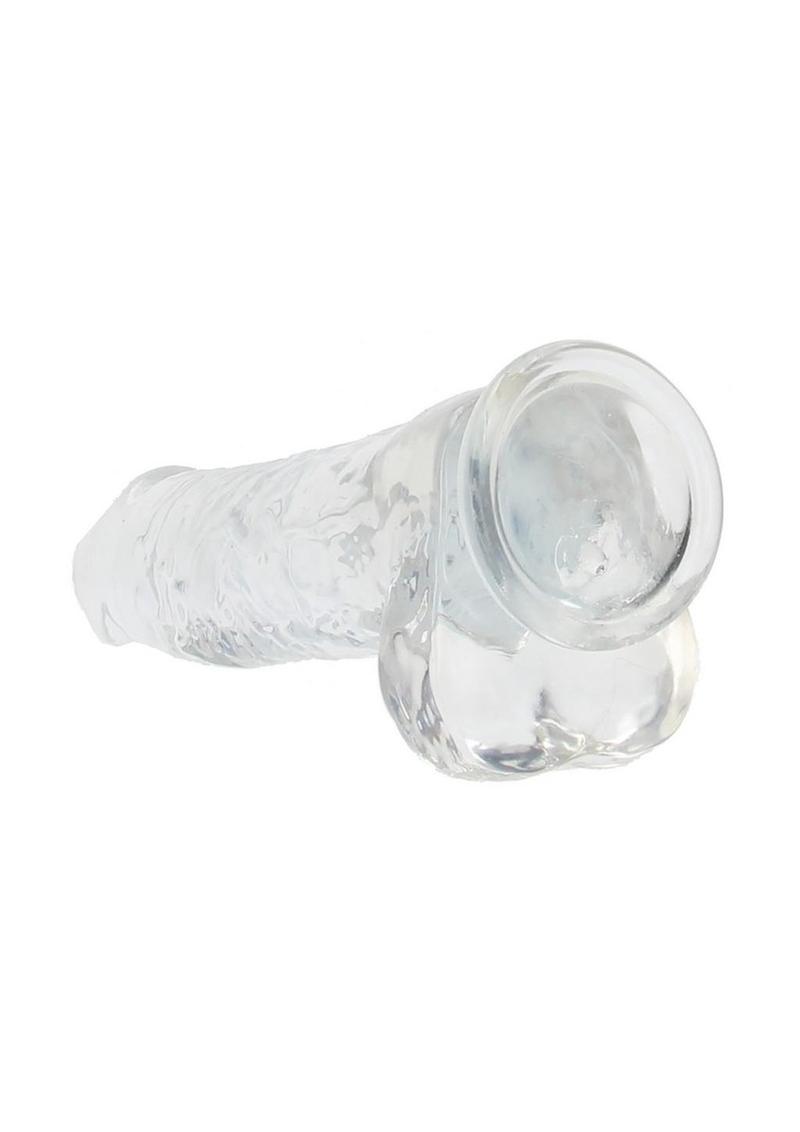 RealRock Crystal Clear Realistic Dildo with Balls