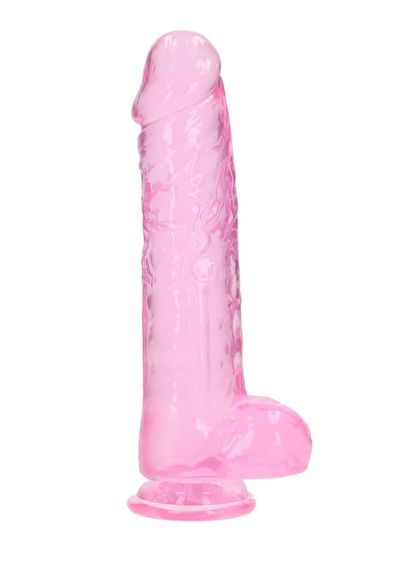 RealRock Crystal Clear Realistic Dildo with Balls