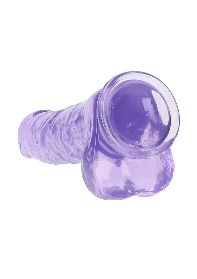 RealRock Crystal Clear Realistic Dildo with Balls