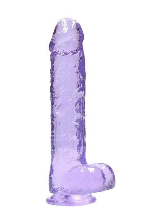 RealRock Crystal Clear Realistic Dildo with Balls