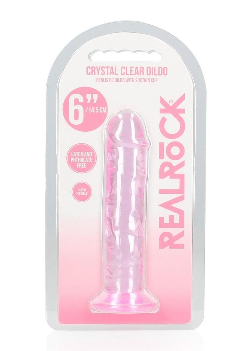 RealRock Crystal Clear Straight Dildo