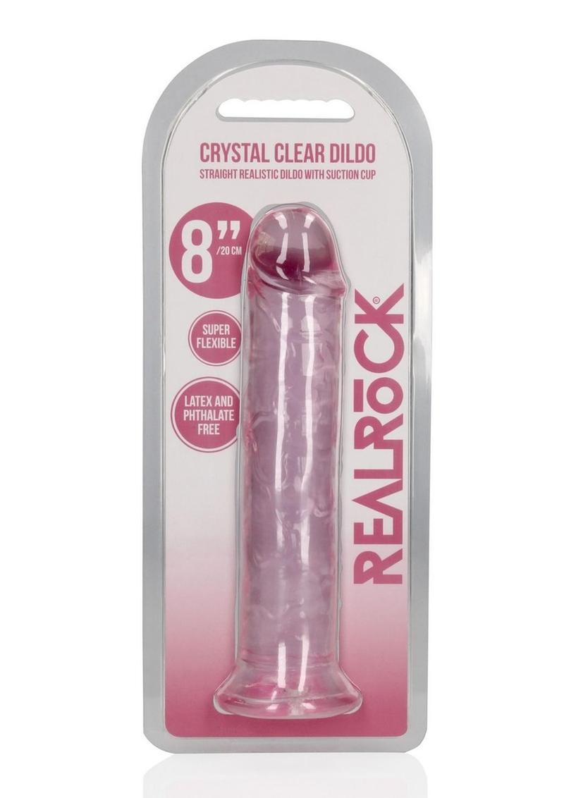 RealRock Crystal Clear Straight Dildo