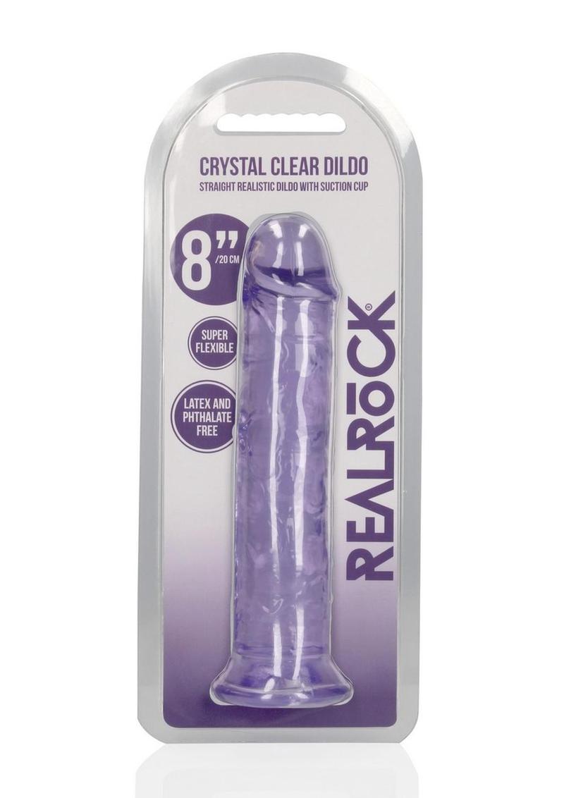 RealRock Crystal Clear Straight Dildo
