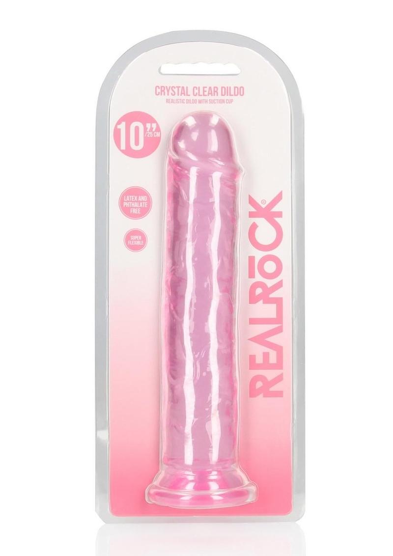 RealRock Crystal Clear Straight Dildo