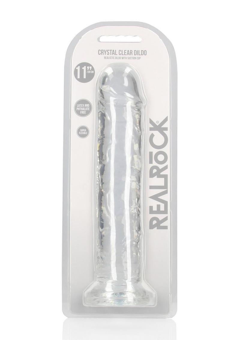 RealRock Crystal Clear Straight Dildo
