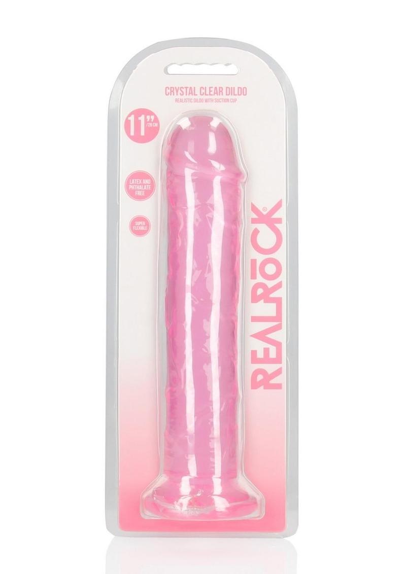 RealRock Crystal Clear Straight Dildo