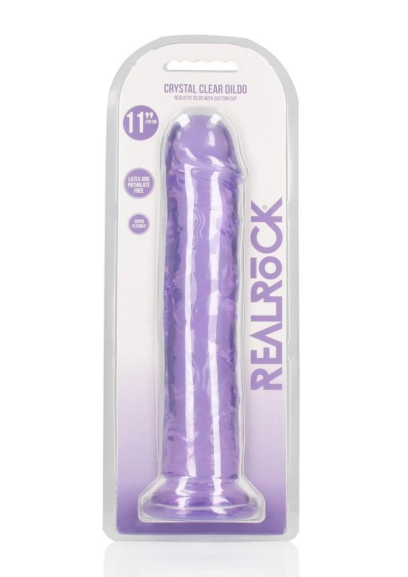 RealRock Crystal Clear Straight Dildo