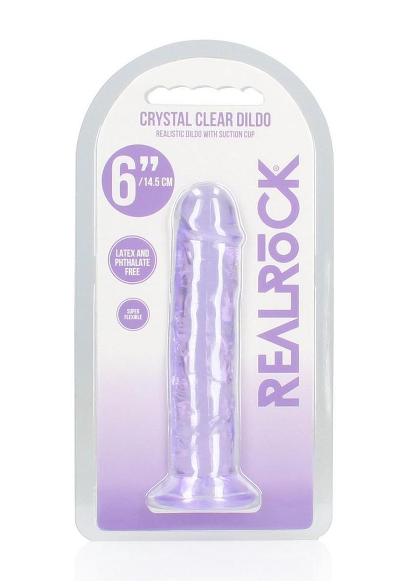 RealRock Crystal Clear Straight Dildo