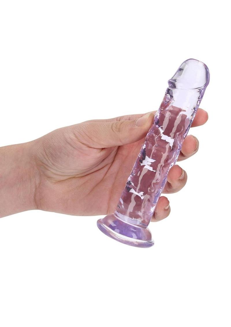 RealRock Crystal Clear Straight Dildo