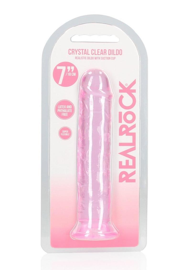 RealRock Crystal Clear Straight Dildo