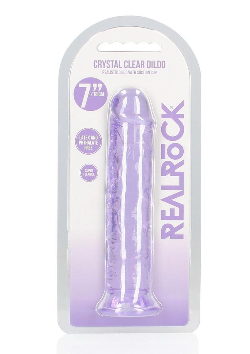 RealRock Crystal Clear Straight Dildo