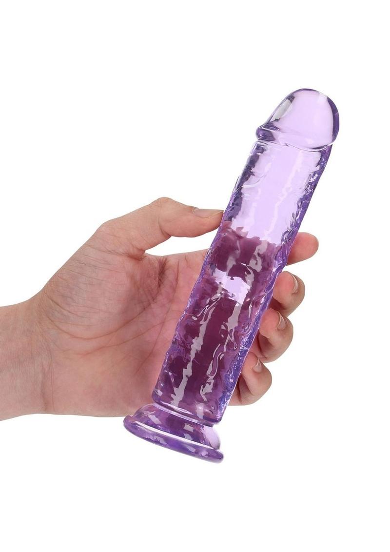 RealRock Crystal Clear Straight Dildo