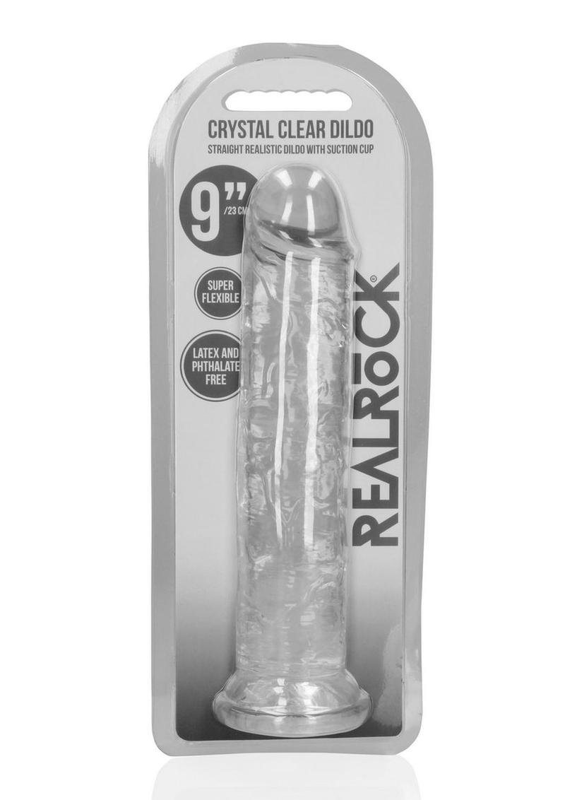 RealRock Crystal Clear Straight Dildo