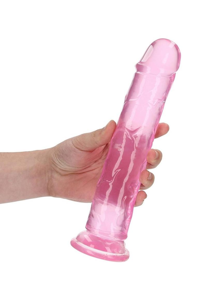 RealRock Crystal Clear Straight Dildo