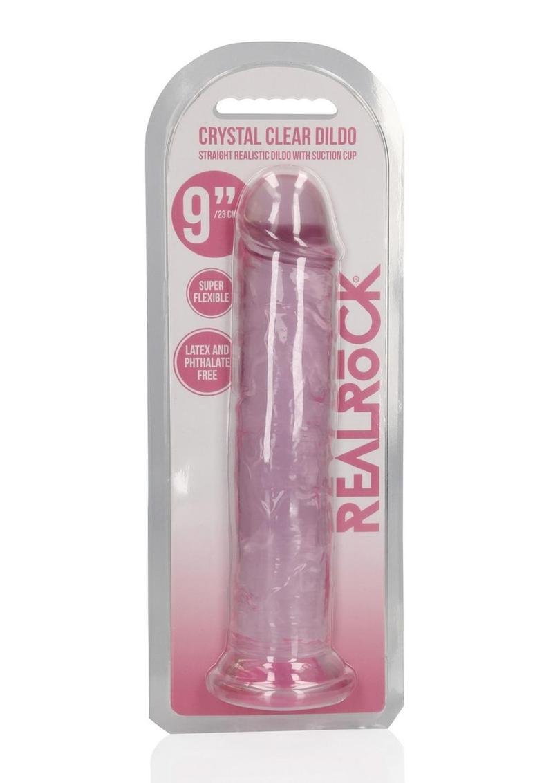 RealRock Crystal Clear Straight Dildo