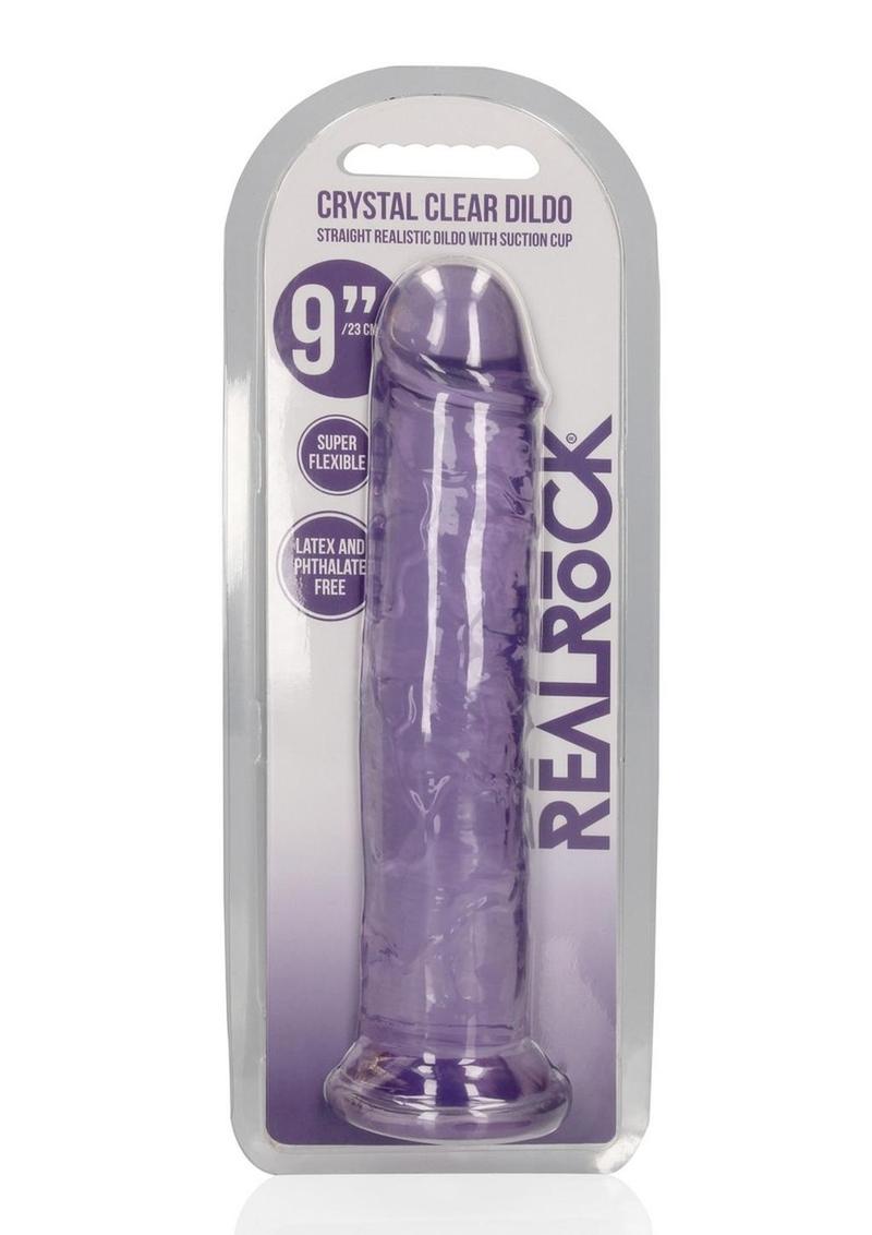 RealRock Crystal Clear Straight Dildo