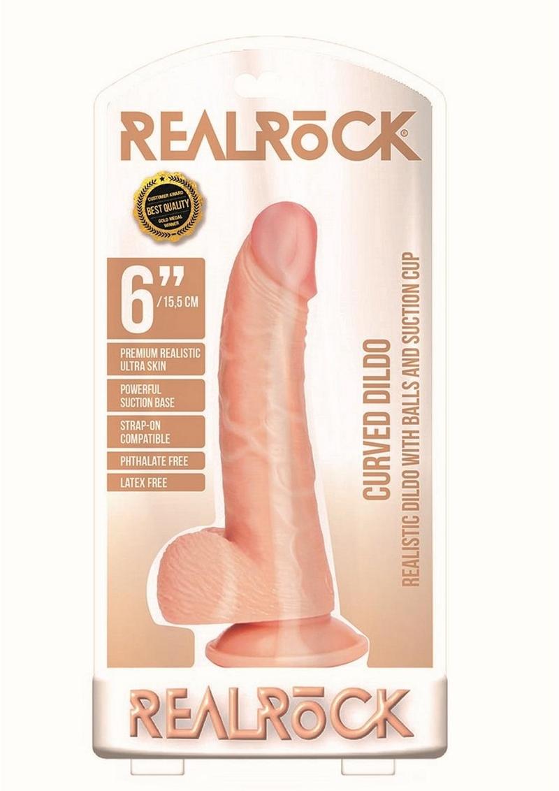 RealRock Curved Realistic Dildo Premium Ultra Skin