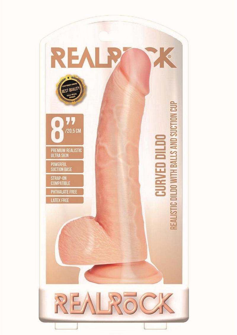 RealRock Curved Realistic Dildo Premium Ultra Skin