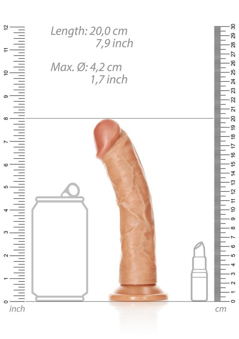 Curved Realistic Dildo with Suction Cup By Realrock