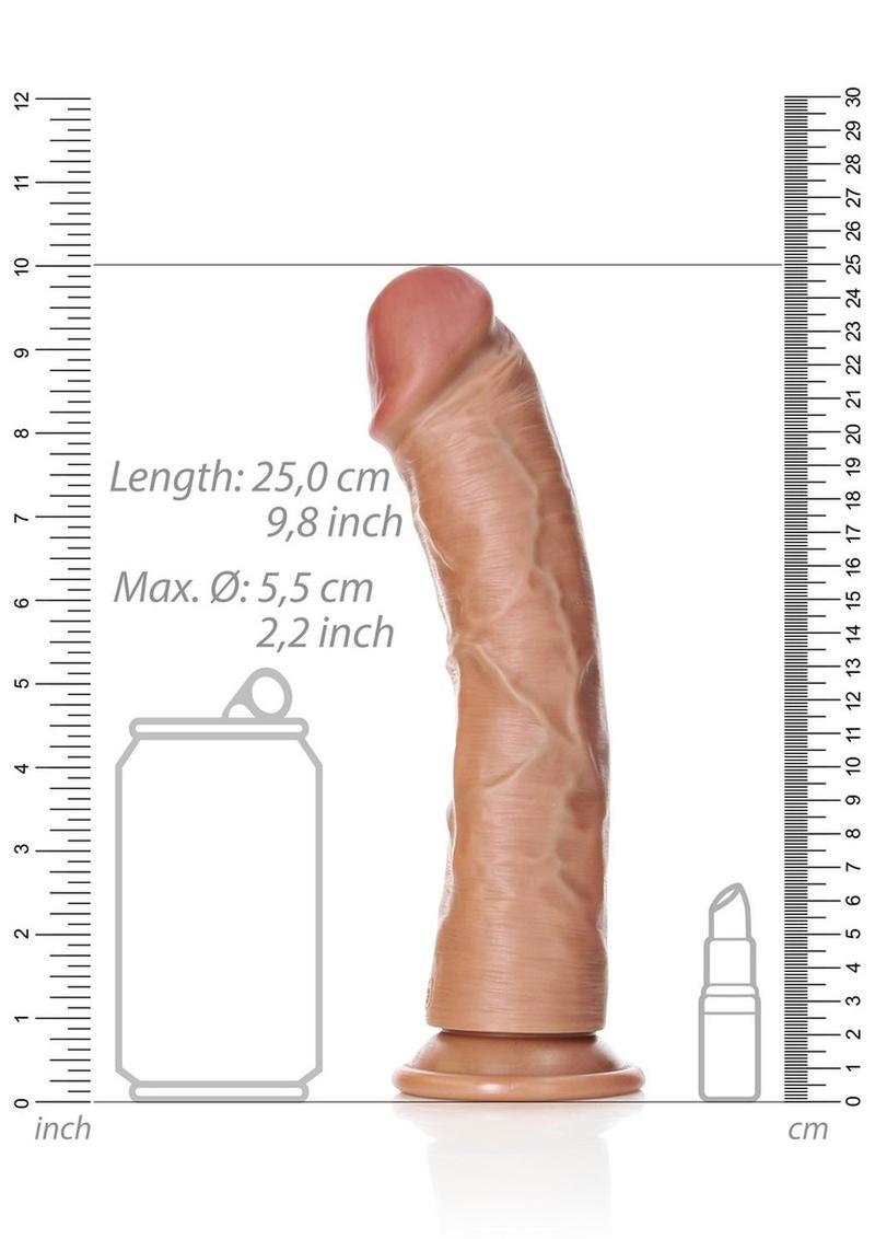 Curved Realistic Dildo with Suction Cup By Realrock