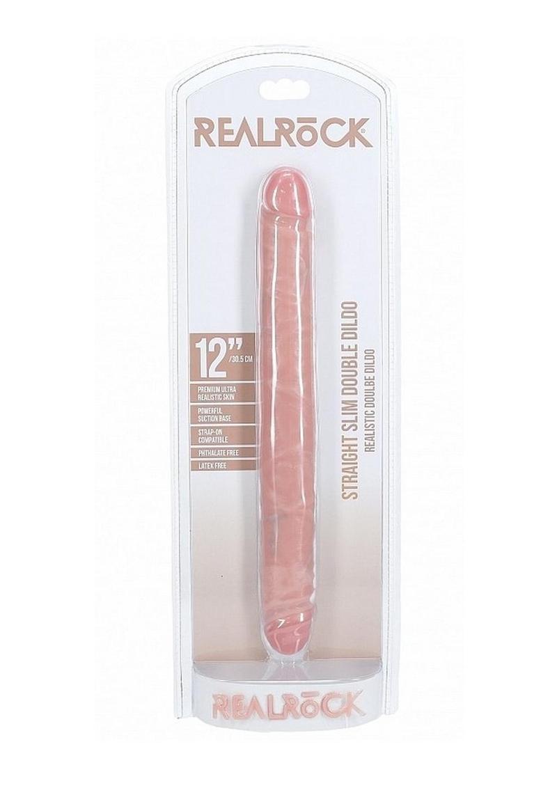 Real Rock Realistic Skin Slim Double Ended Dong