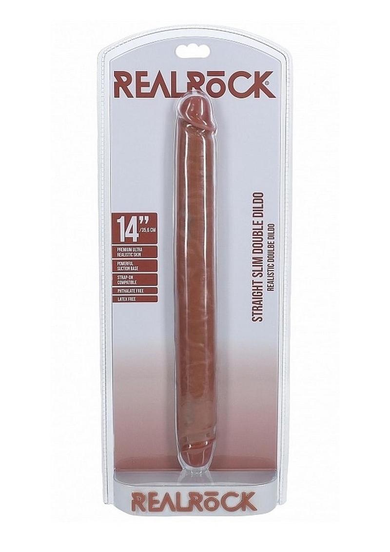 Real Rock Realistic Skin Slim Double Ended Dong