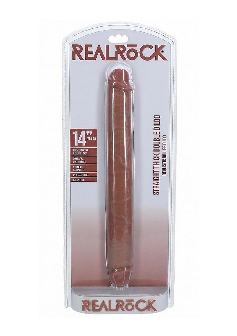 Real Rock Realistic Skin Thick Double-Ended Dongs