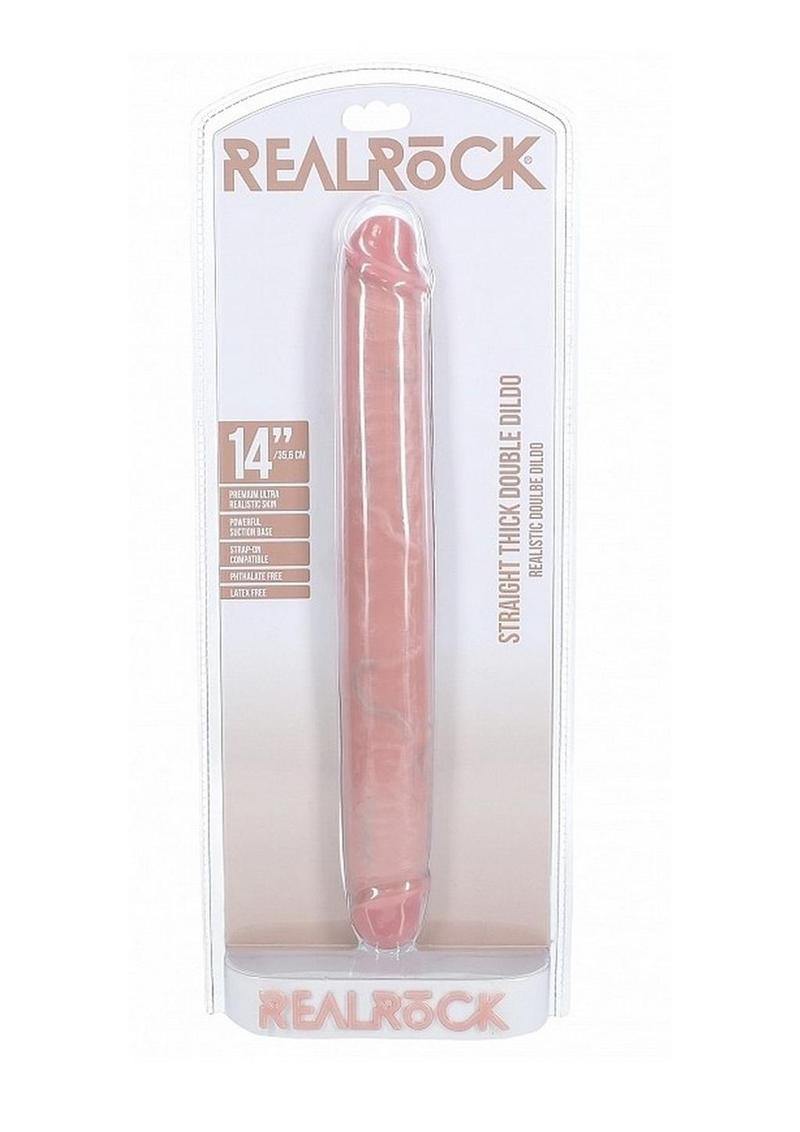 Real Rock Realistic Skin Thick Double-Ended Dongs