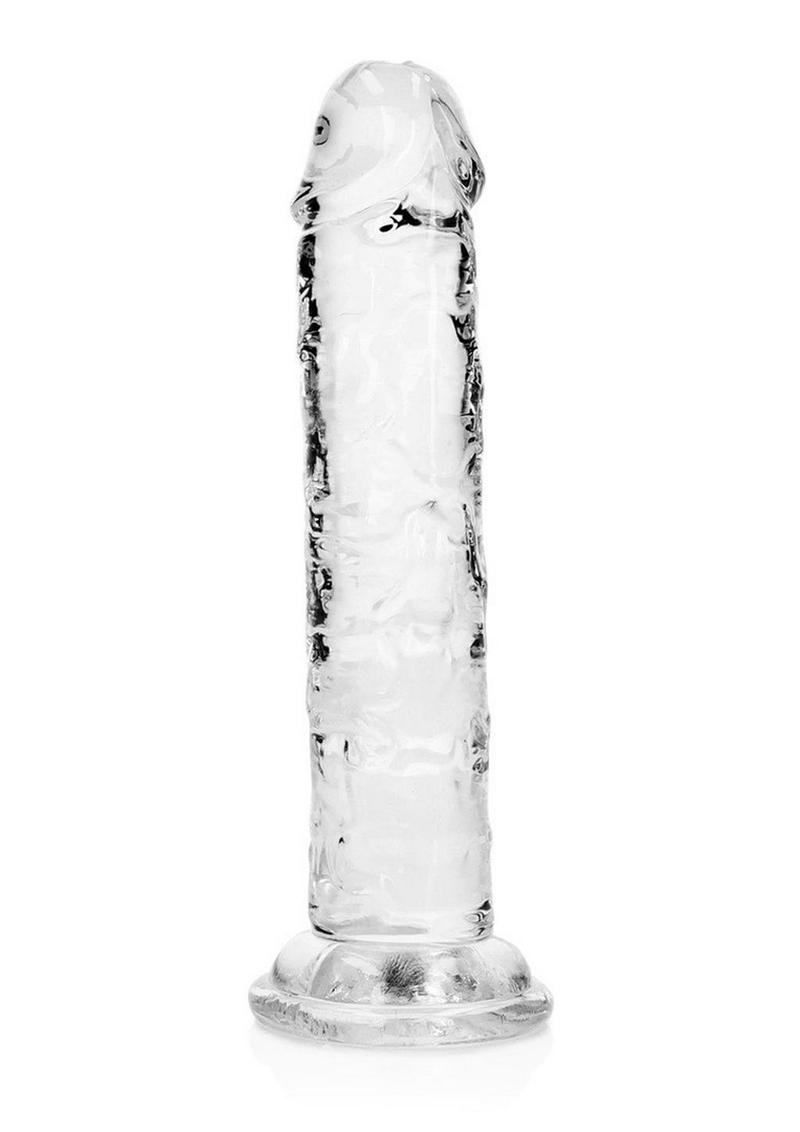 RealRock Crystal Clear Straight Dildo with Suction Cup