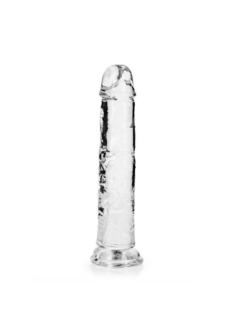 RealRock Crystal Clear Straight Dildo with Suction Cup