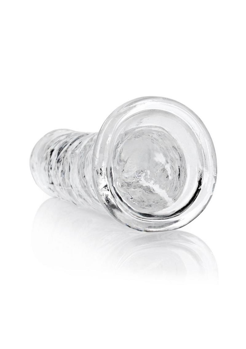 RealRock Crystal Clear Straight Dildo with Suction Cup