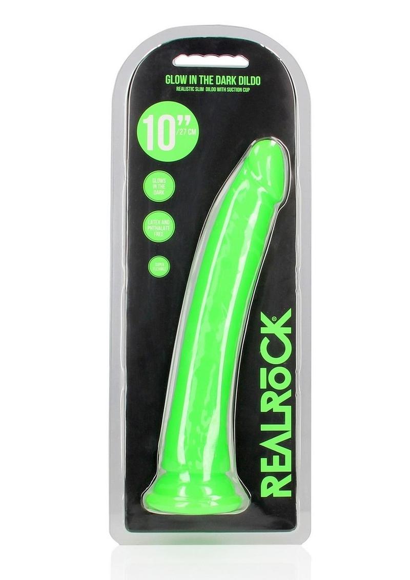 Realrock Slim Glow In The Dark Dildo