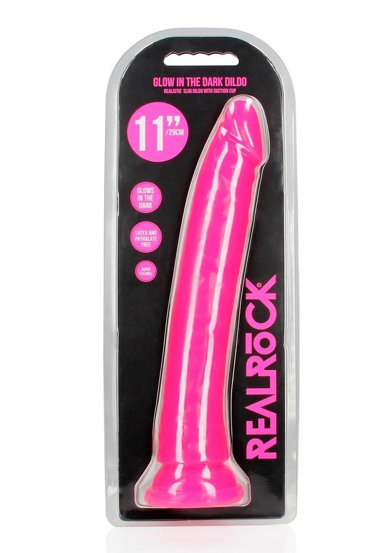 Realrock Slim Glow In The Dark Dildo