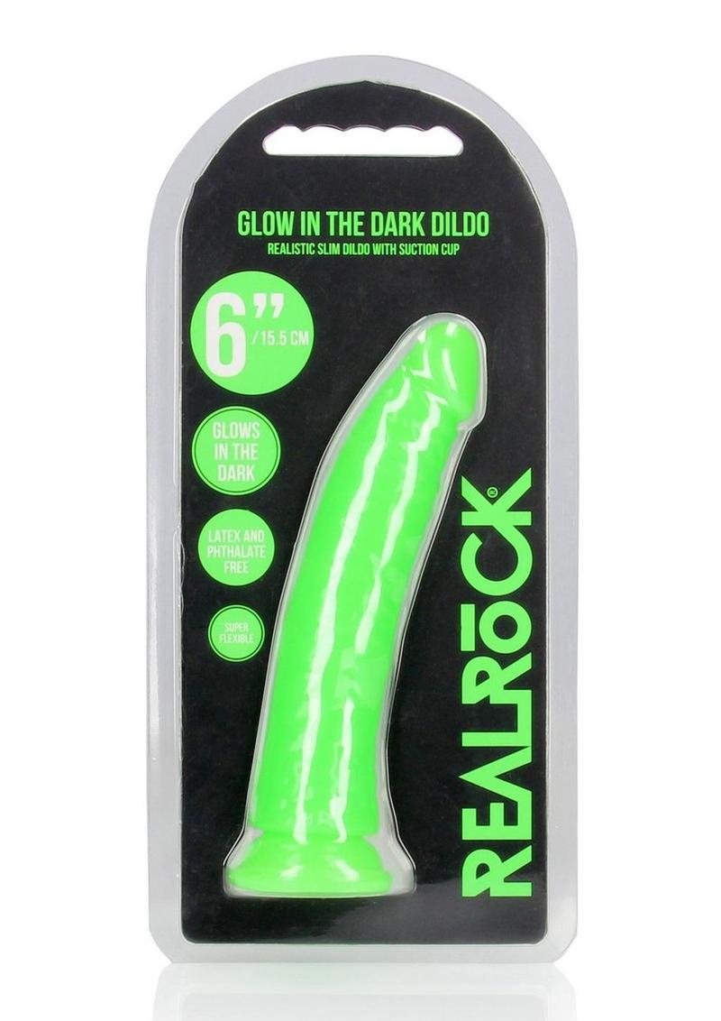 Realrock Slim Glow In The Dark Dildo