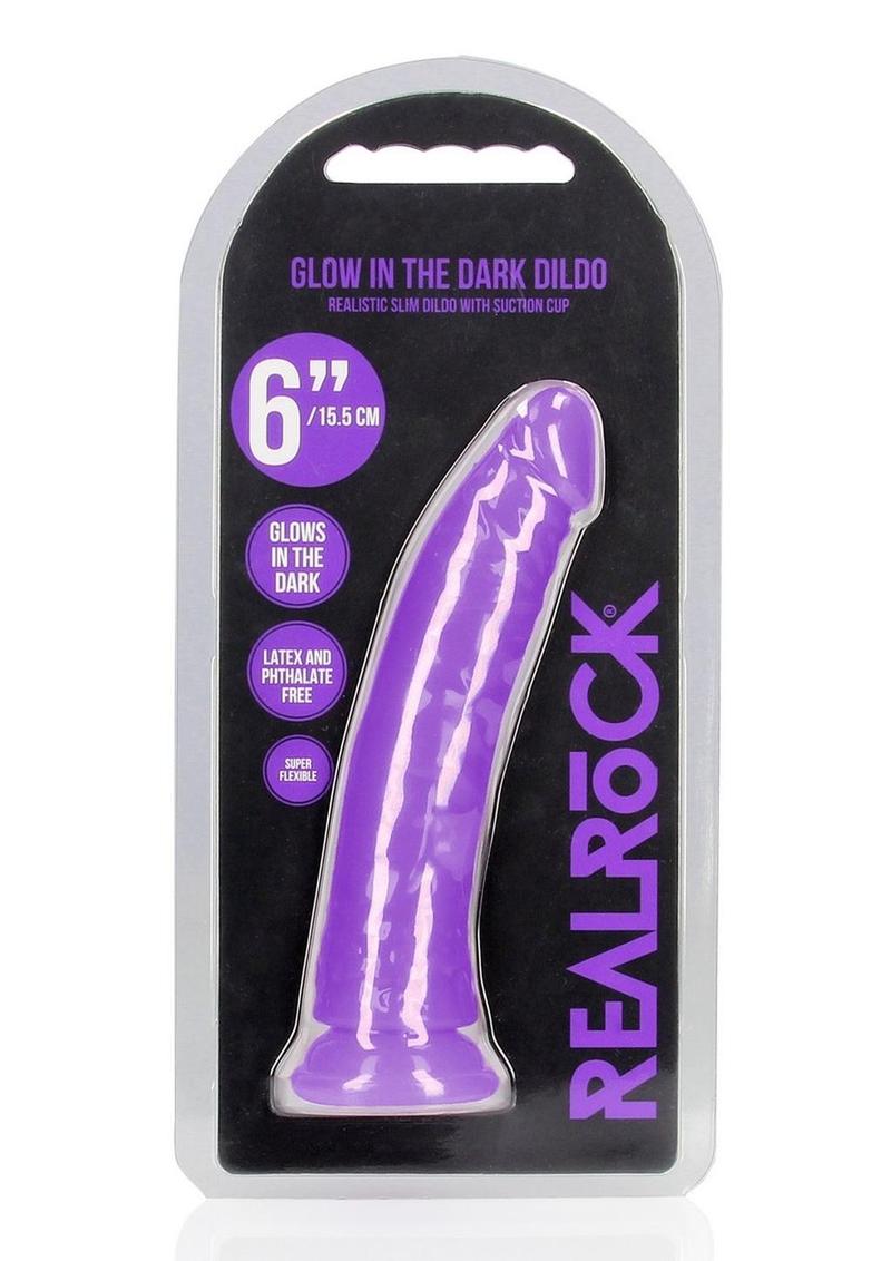 Realrock Slim Glow In The Dark Dildo