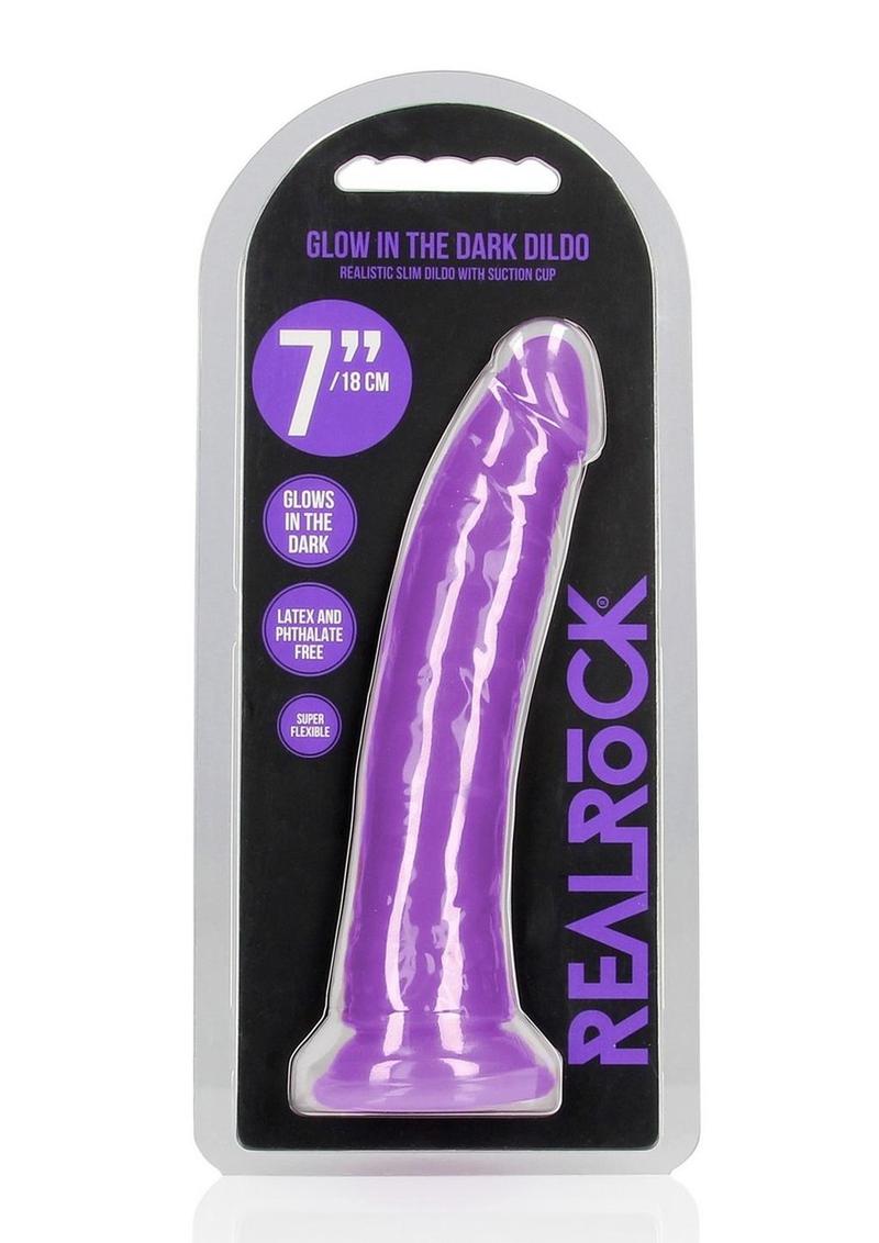 Realrock Slim Glow In The Dark Dildo