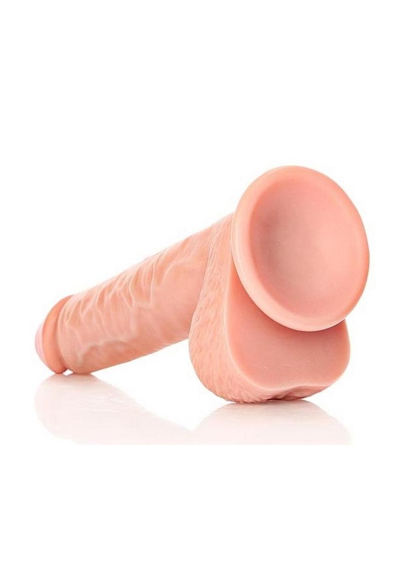 RealRock Straight Realistic Dildo with Balls And Suction Base
