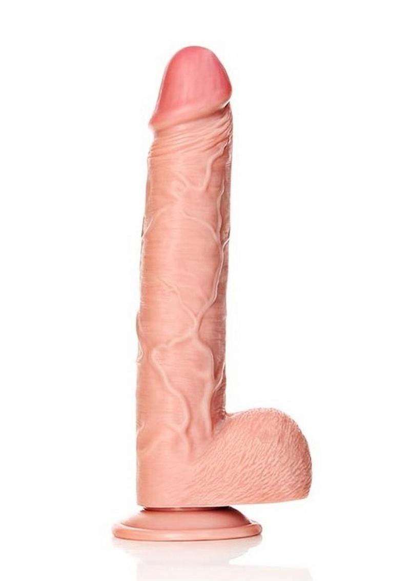 RealRock Straight Realistic Dildo with Balls And Suction Base
