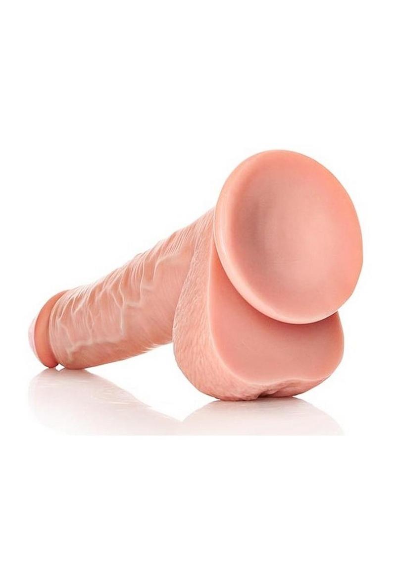 RealRock Straight Realistic Dildo with Balls And Suction Base