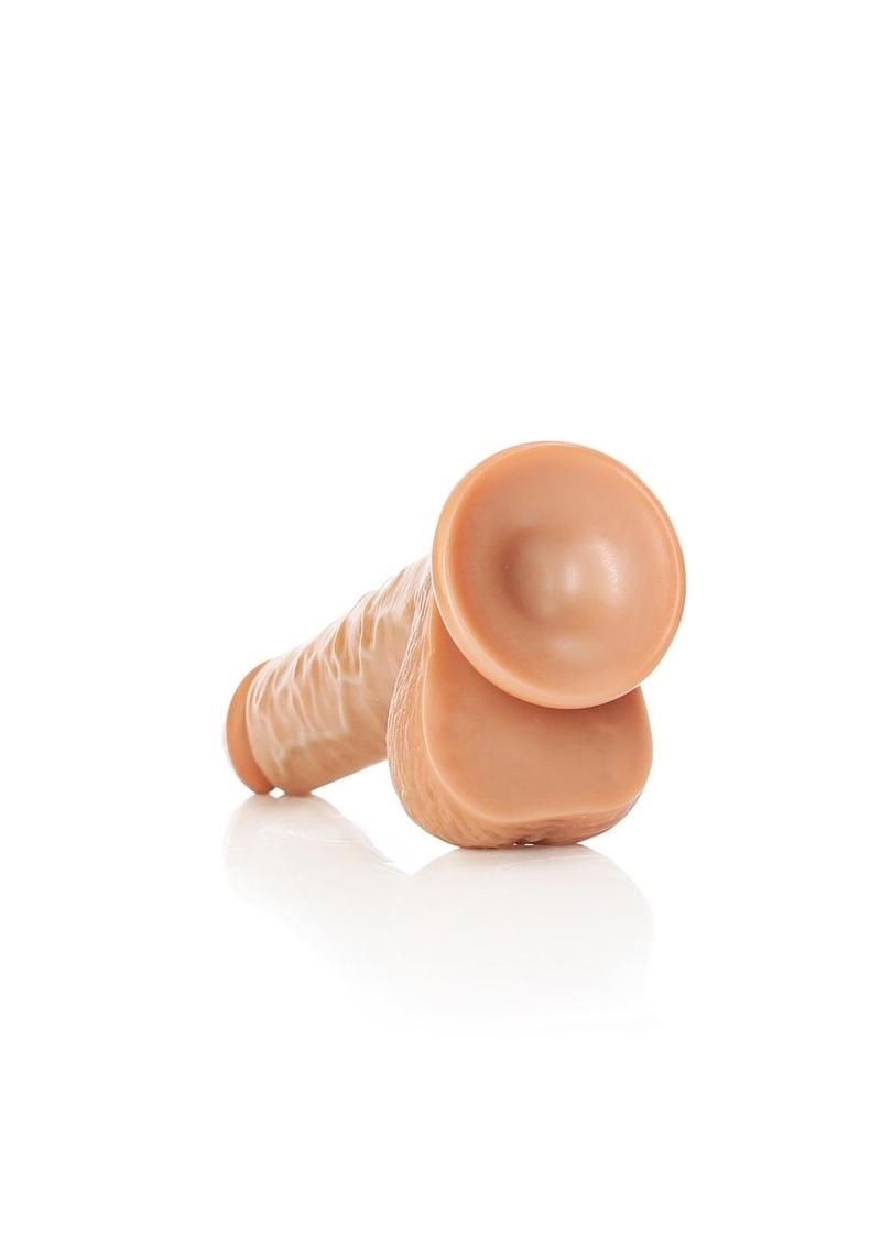 RealRock Straight Realistic Dildo with Balls And Suction Base